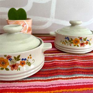 floral casserole dishes